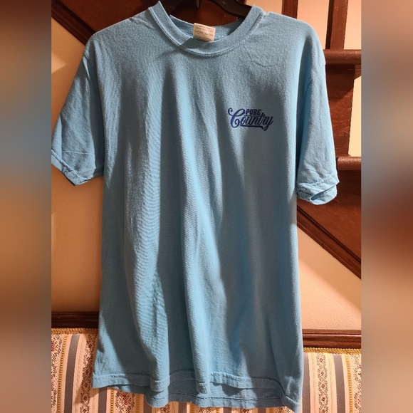 Pure Country Dog Jeep Lake Tee 🐾🚙 Blue Graphic Shirt Unisex Outdoor Life - Picture 3 of 4